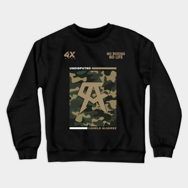 Canelo Camouflage 4x Champion Crewneck Sweatshirt by cagerepubliq